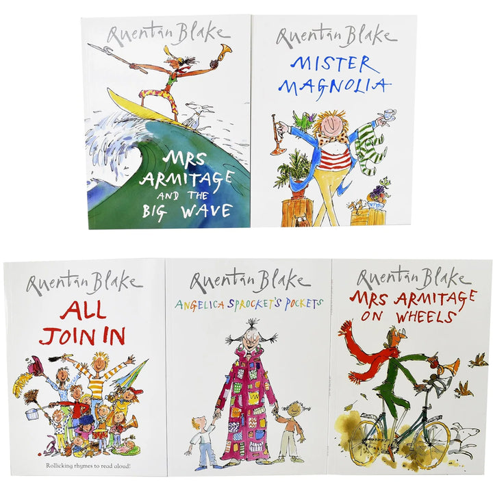 Quentin Blake Collection 5 book set – picture books by Quentin Blake for early learning