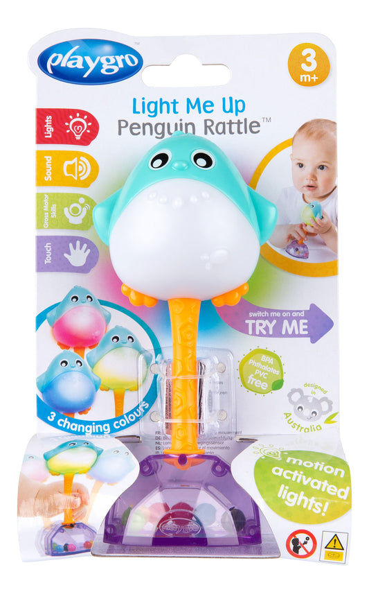 Light Up Penguin Rattle