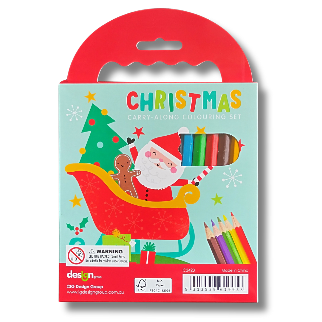 Christmas Carry-Along Colouring Set for Ages 4+