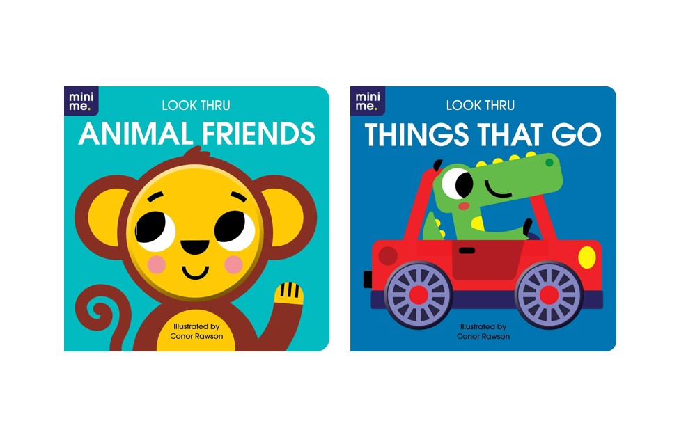 Mini Me Look Thru Board Book Set 2