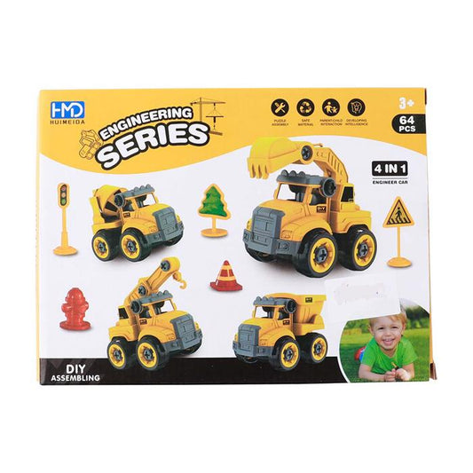 Construction Truck DIY 4 in 1 Kit