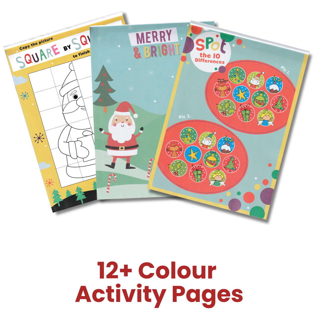 Mixed Christmas Activity Books – 24 Pack (Ages 4+)