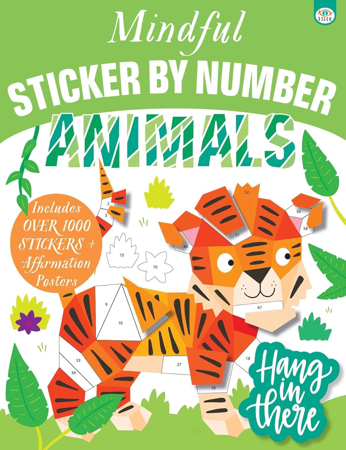 Mindful Sticker by Number: Animals