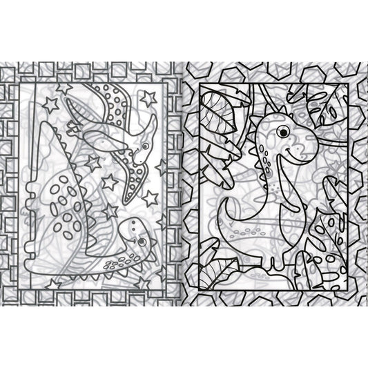 Stained Glass Dinosaurs