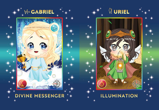 Chibi Anime Angel Cards