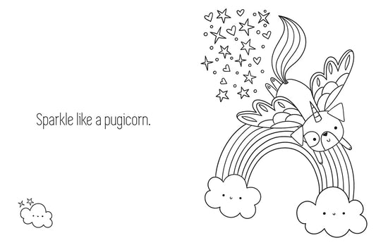 I Love Pugicorns And Other Amazing Mashups Colouring Book