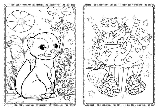 1000 Stickers & Colour - Sweets & Treats
