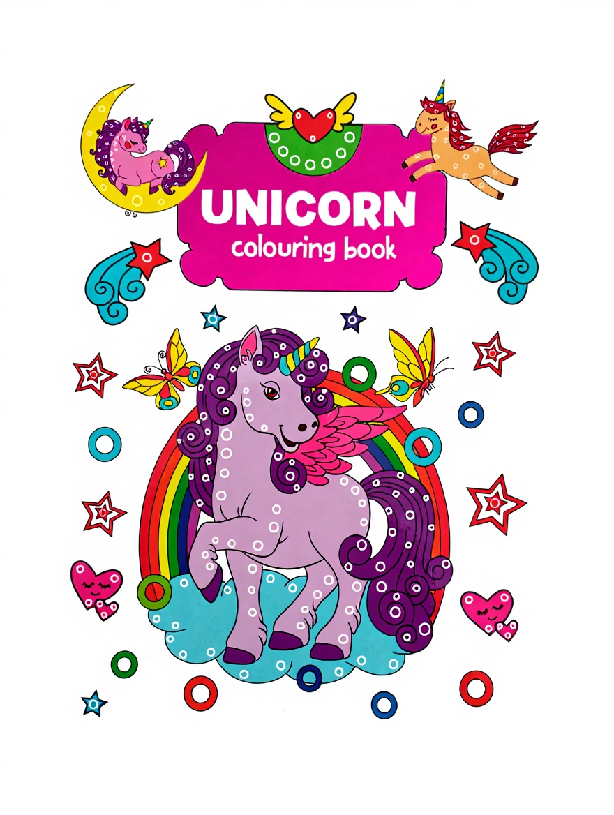 Unicorn Colouring Book