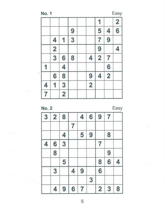 Large Print Sudoku