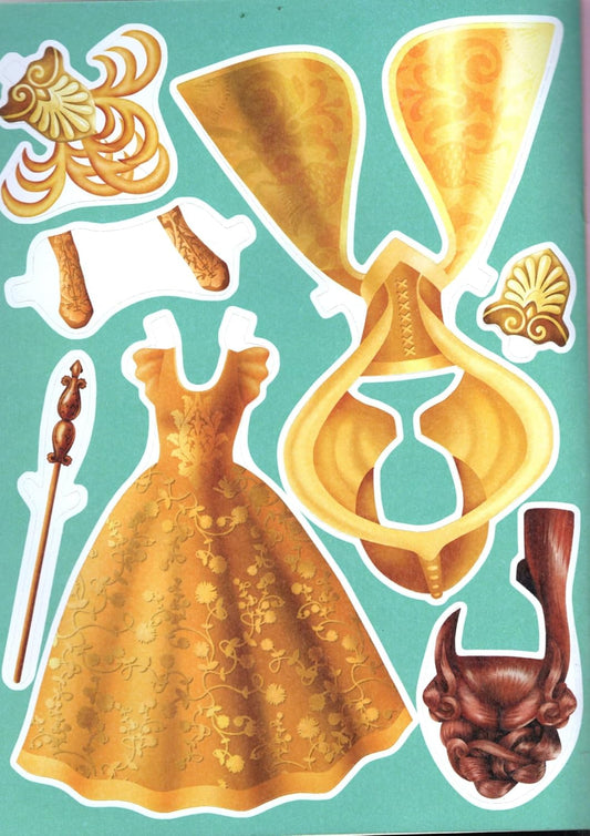 Dress Up Girls Paper Dolls - Blossom Princess