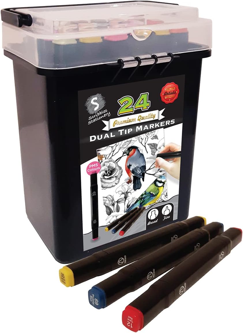 Dual Tip Markers 24pc Set