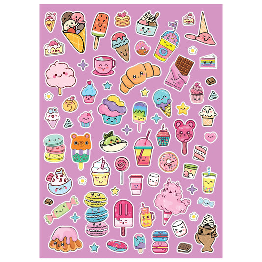 Kaleidoscope Colouring Scented Stickers: Totally Sweet - inside pages