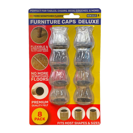 Furniture Caps Deluxe 8 Pack
