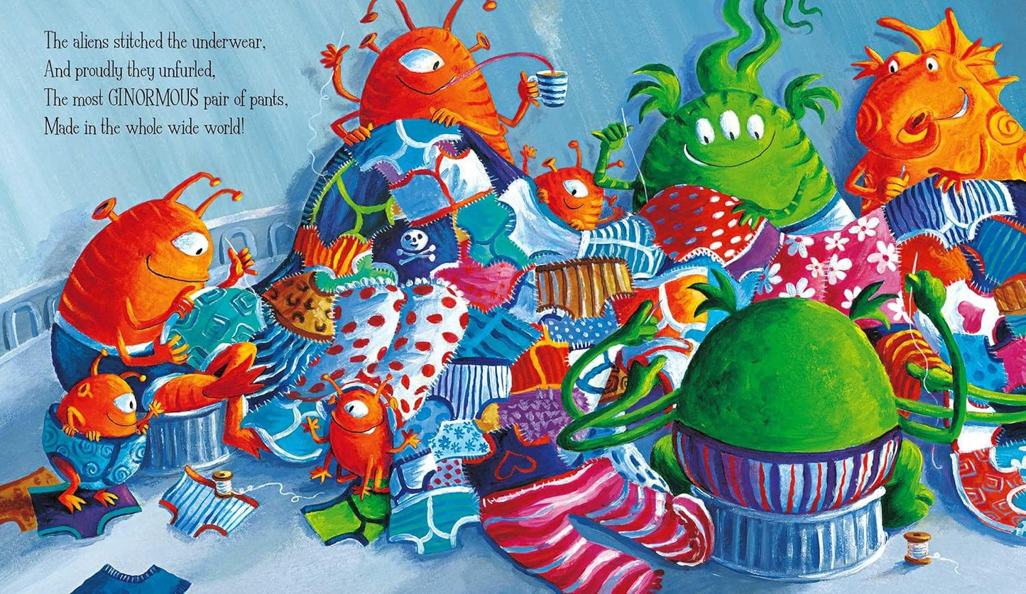 Aliens in Underpants Save the World – interior spread page 3