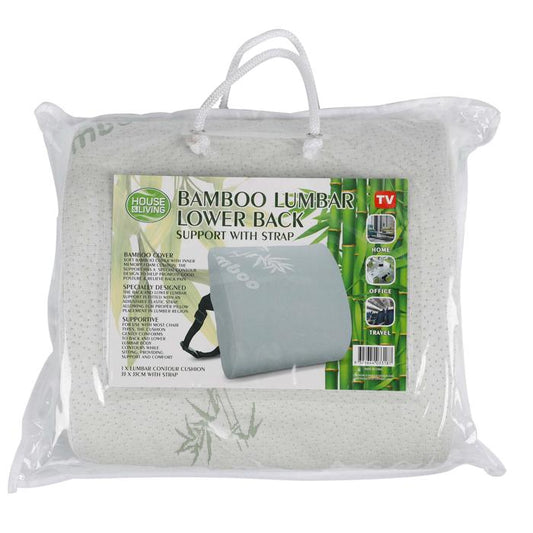 Bamboo Lumbar Support with strap