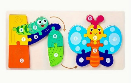 Butterfly Lifecycle Wooden Puzzle
