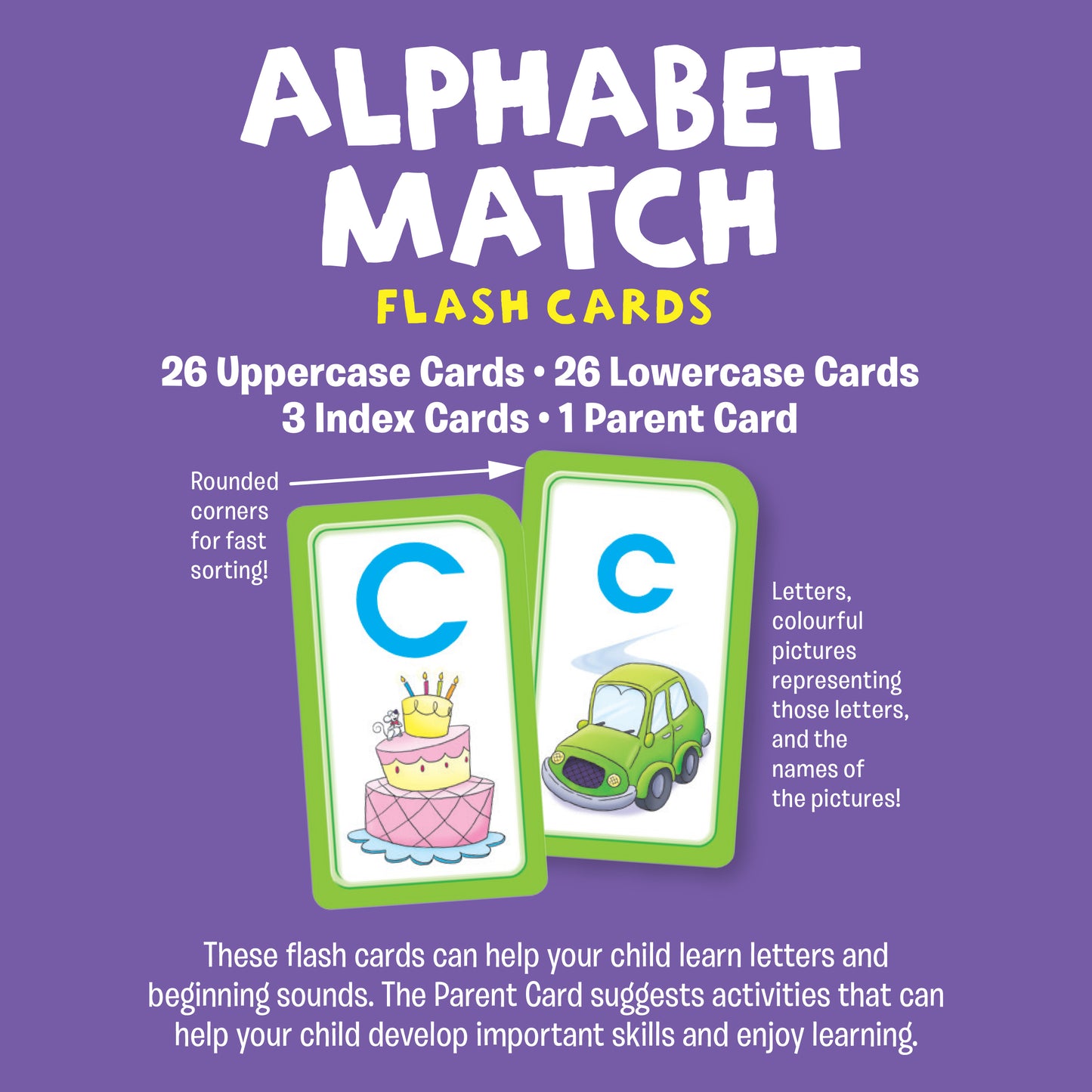 School Zone Flash Cards Alphabet Match