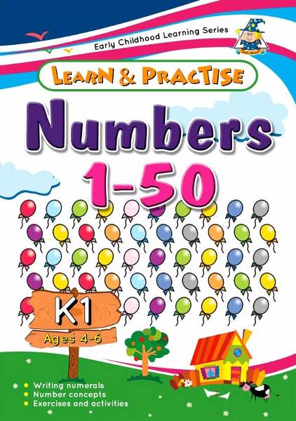 Learn & Practice Workbook Numbers 1-50 K1