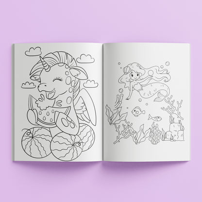 Kaleidoscope Colouring Magical Creatures