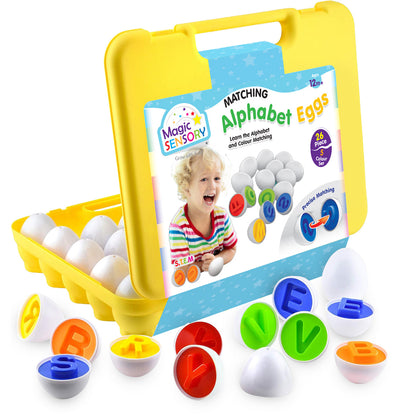 Alphabet Eggs - matching alphabet egg set for early learning centres ages 3-5