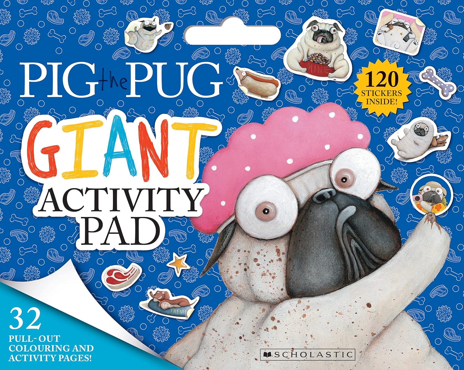 Pig the Pig Giant Activity Pad – children's activity pad cover