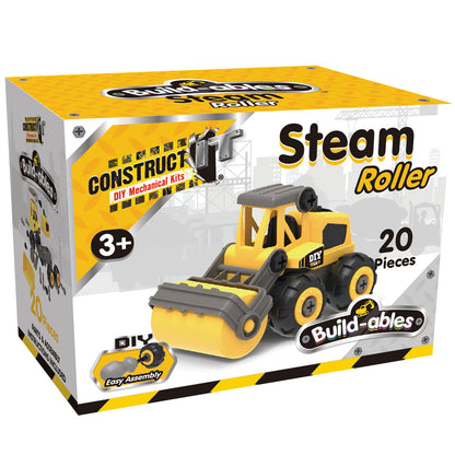 Buildables Steam Roller - buildable steam roller toy for early learning centres ages 5+