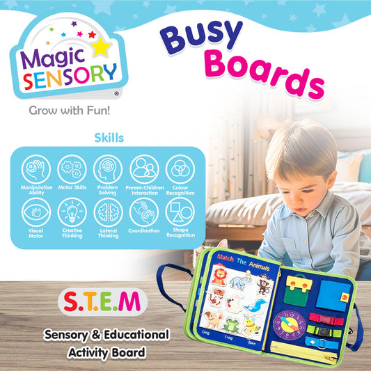 Busy Board Blue