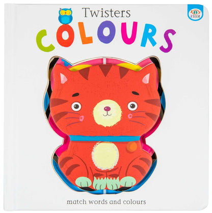 Twisters: Colours – children's board book cover