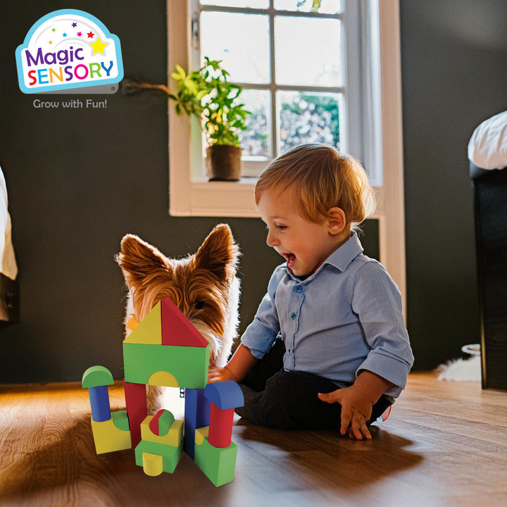 50 Piece EVA Shaped Building Blocks Set