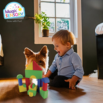 50 Piece EVA Shaped Building Blocks Set