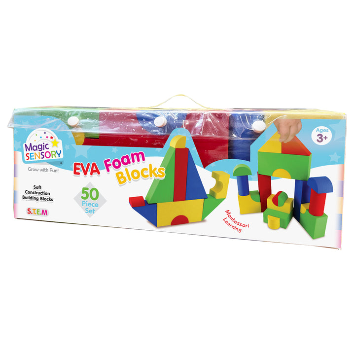 50 Piece EVA Shaped Building Blocks Set