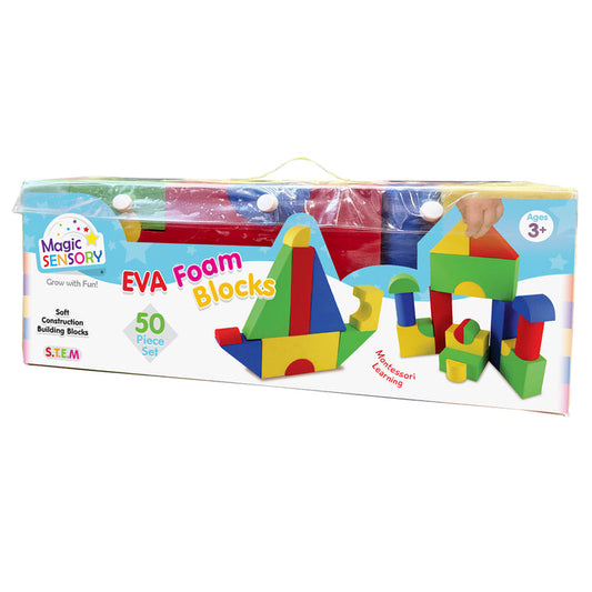 50 Piece EVA Shaped Building Blocks Set