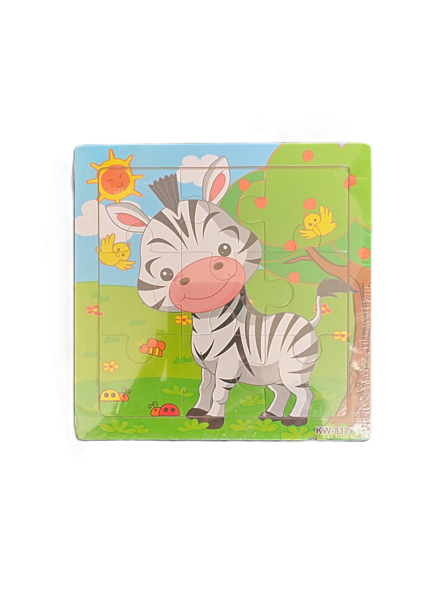 Zebra 9pc Puzzle – children's 9 piece animal puzzle