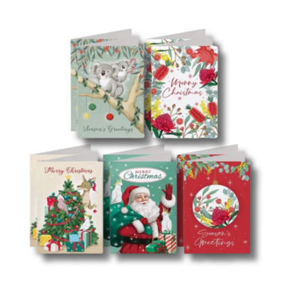 Aussie Christmas Cards - Pack of 10