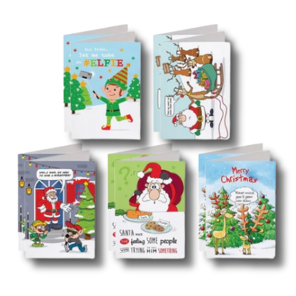 Humorous Christmas Cards - Pack of 10