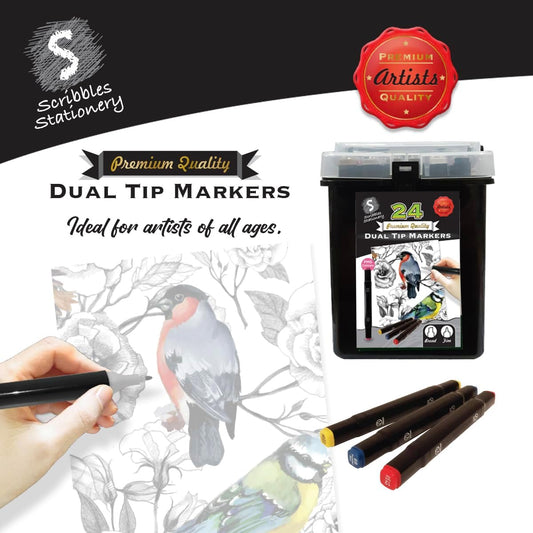 Dual Tip Markers 24pc Set