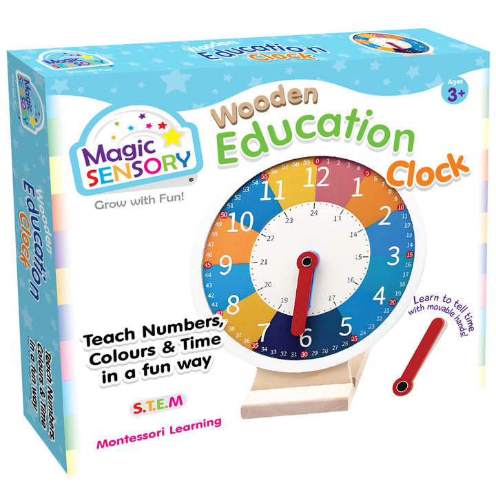 Wooden Education Clock