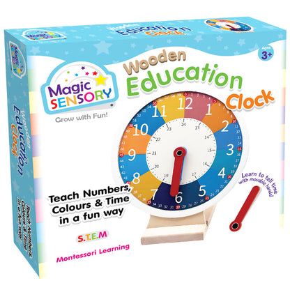 Wooden Education Clock