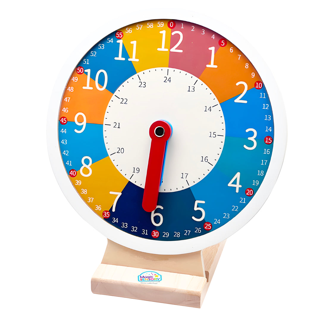 Wooden Education Clock
