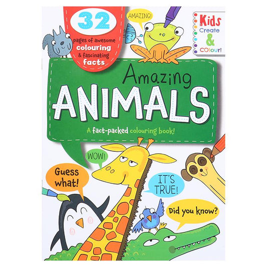 Amazing Animals Colouring Book