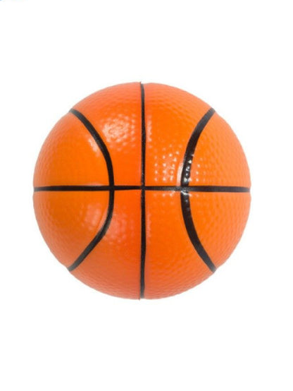 Small basketball with black lines on an orange background.