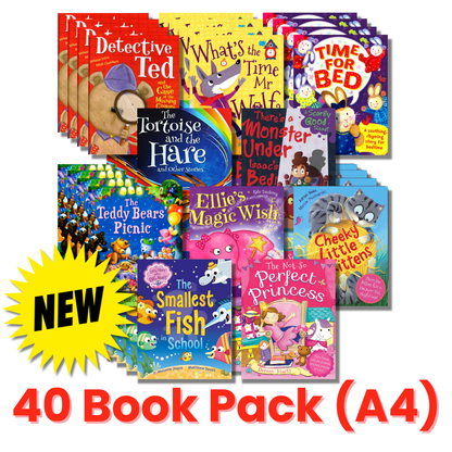 Detective Ted 40 Book Pack for Early Learning (Ages 4-6)