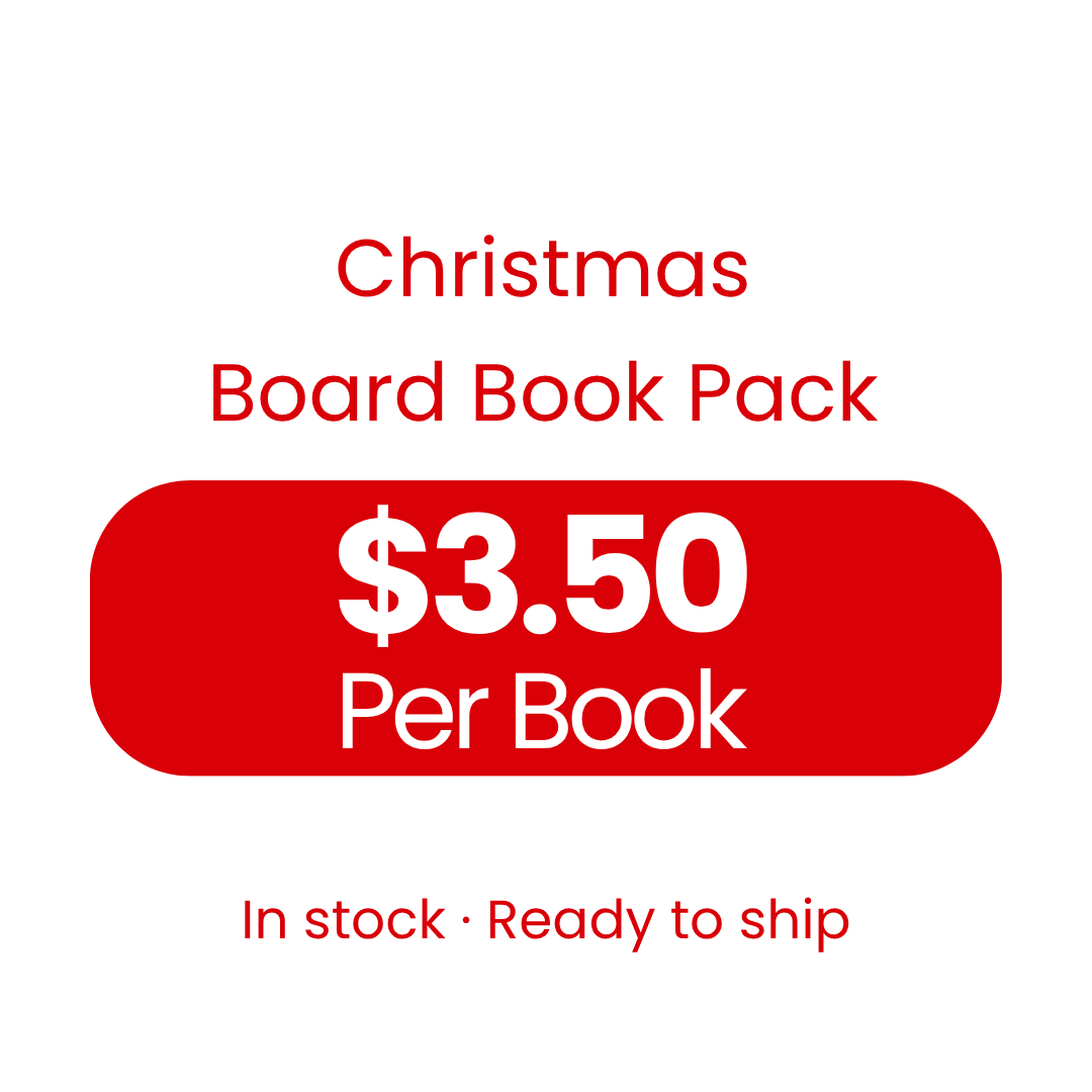 Christmas Board Book Pack pricing – $3.50 per book, in stock and ready to ship