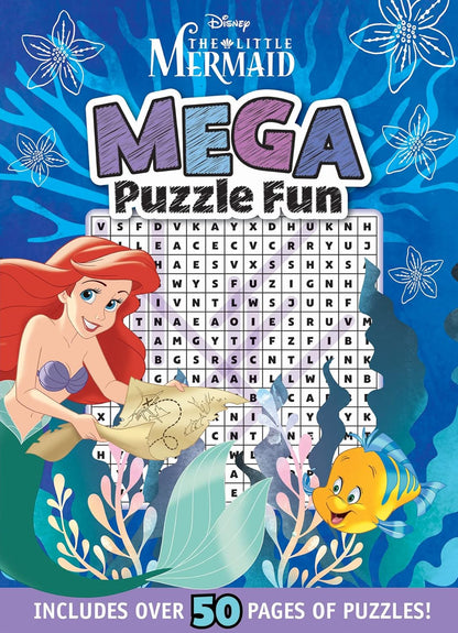 The Little Mermaid: Mega Puzzle Fun – children's activity book cover