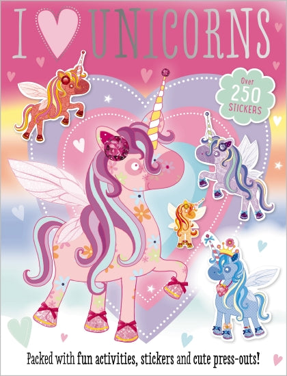 I Love Unicorns Sticker and Activity Book – cover