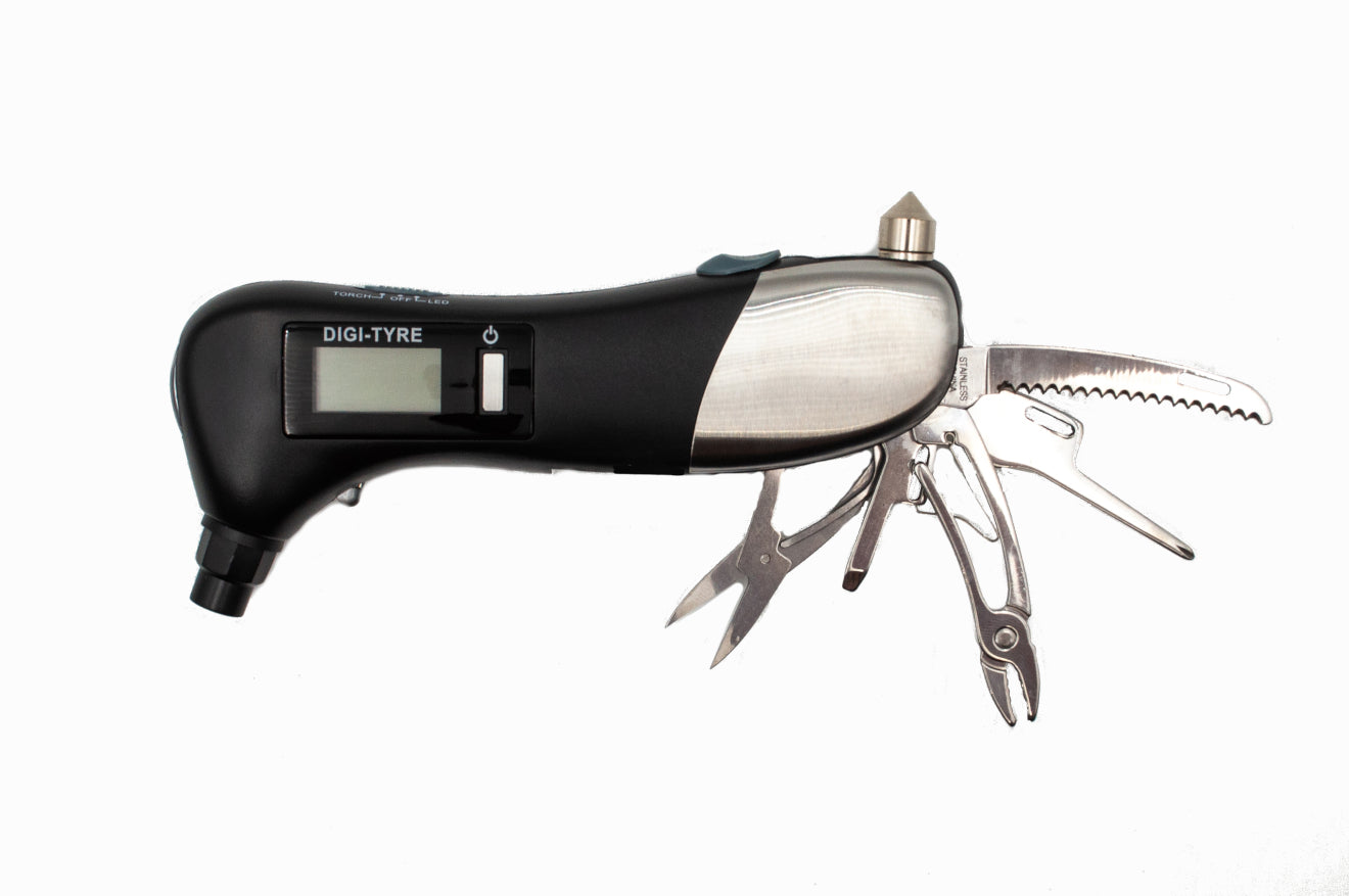 9 in 1 Digital Tyre Gauge & Multi-Tool