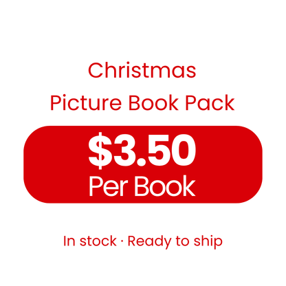 Christmas Picture Book Pack pricing – $3.50 per book, in stock and ready to ship