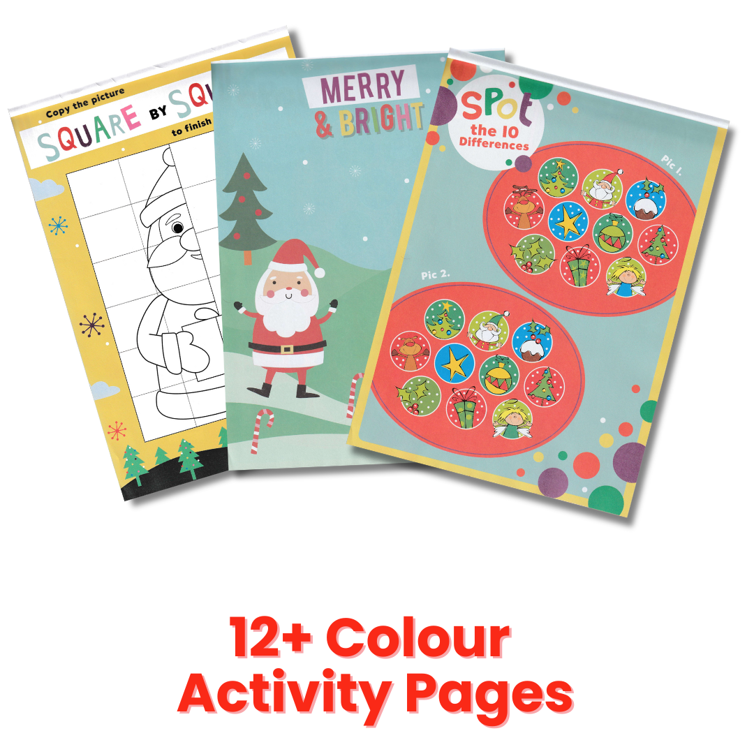 Christmas Sticker Book Pack for Ages 4+ (24 Copies)