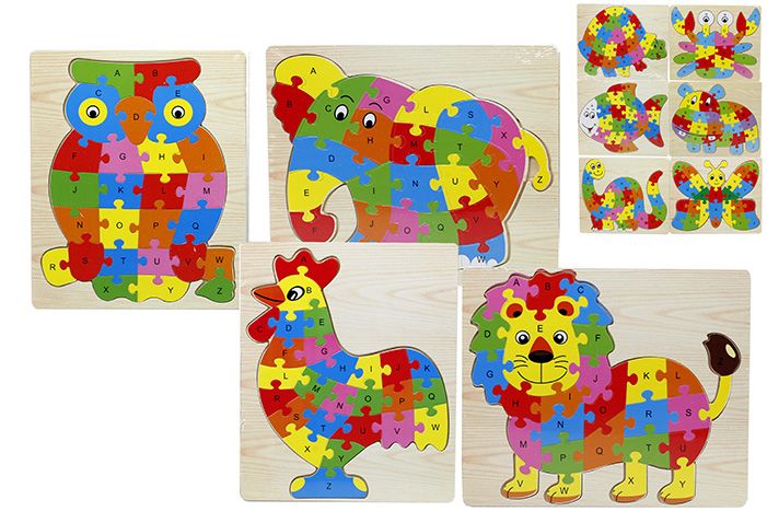 Animal Alphabet Jigsaw Puzzle - Assorted