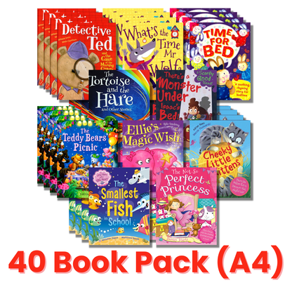 Detective Ted 40 Book Pack for Early Learning (Ages 4-6)